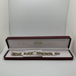 Anne Klein Two-Tone Womens Wristwatch With Silver/Gold Bracelet Band In Original